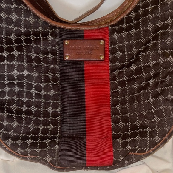 Kate Spade Leather and Fabric Shoulder Bag Hard to Find - Picture 11 of 11